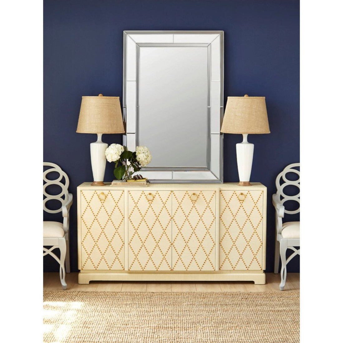 Villa & House William Mirror in Gray