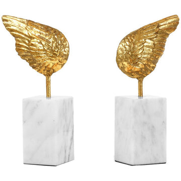 Villa & House Wings Gold Statue