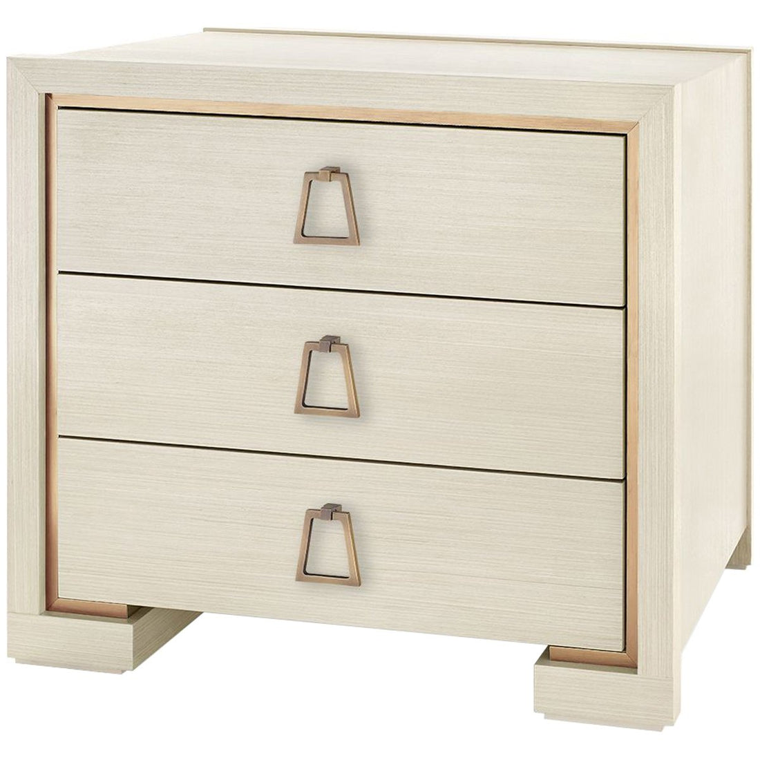 Villa & House Blake 3-Drawer Side Table with Kelley Pull