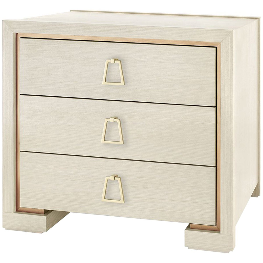 Villa & House Blake 3-Drawer Side Table with Kelley Pull