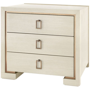 Villa & House Blake 3-Drawer Side Table with Raquel Pull