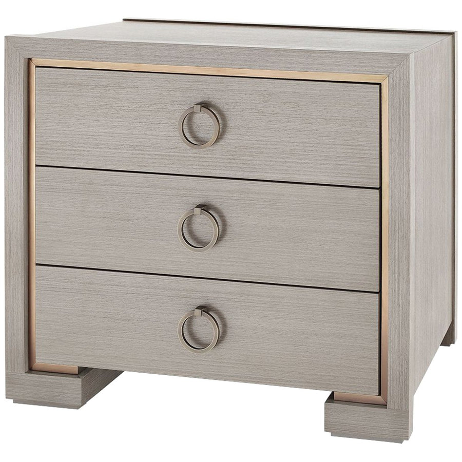 Villa & House Blake 3-Drawer Side Table with Owen Pull