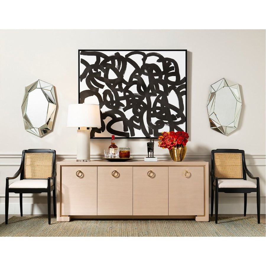 Villa & House Blake 4-Door Cabinet with Santino Pull