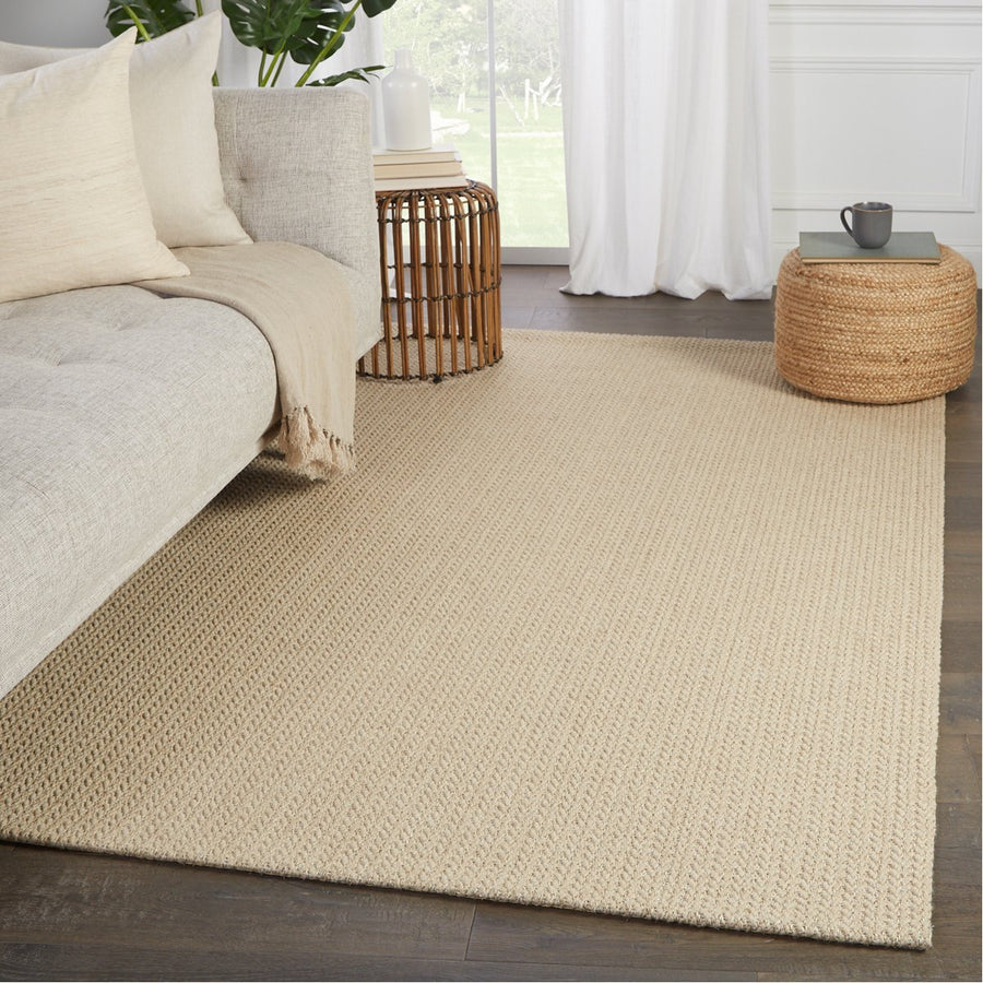 Jaipur Bombay Emere Solid Chevron Beige BOB02 Rug