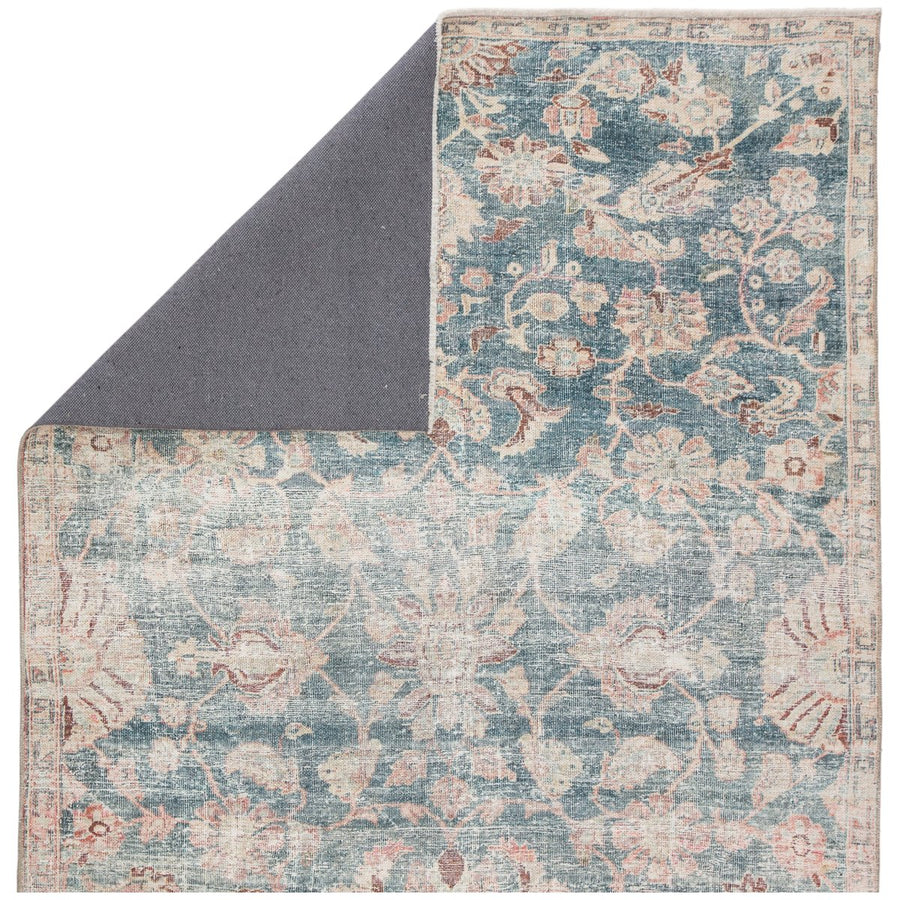 Jaipur Boheme Bardia Oriental Damask Dark Teal Rust BOH08 Rug