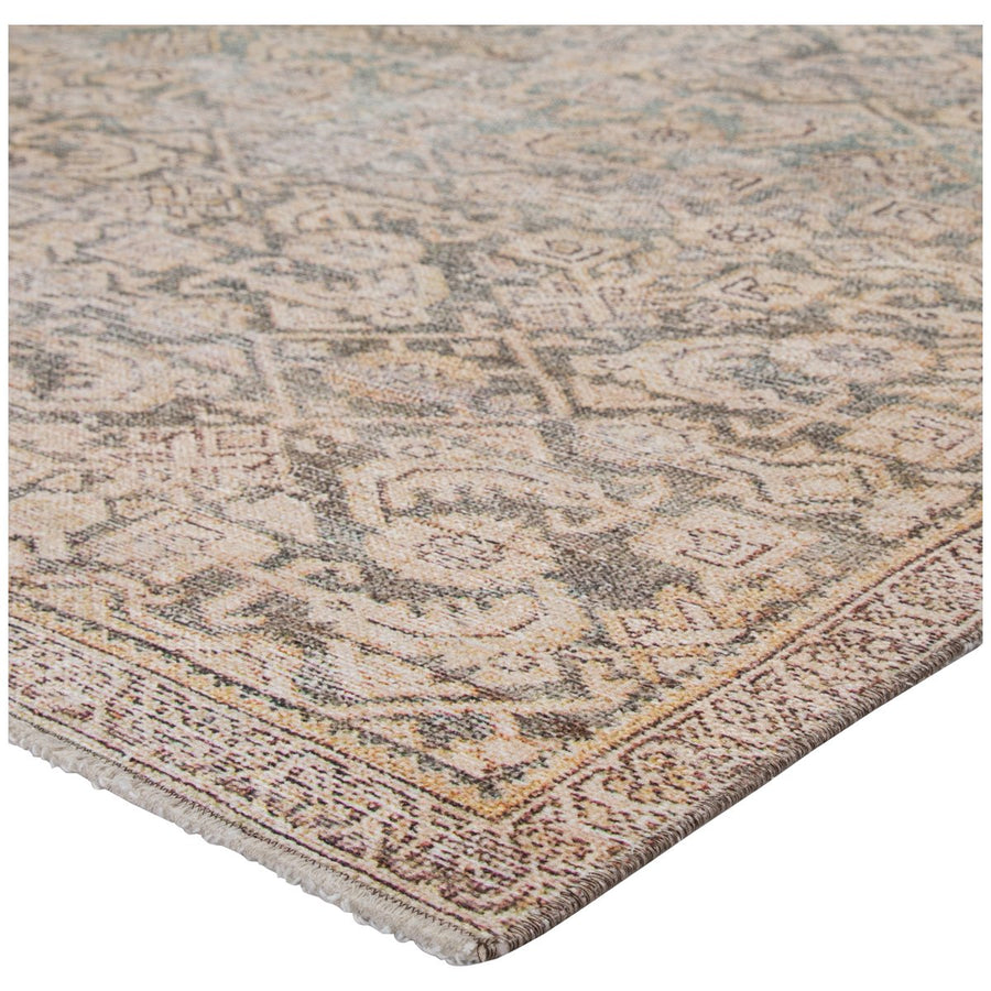 Jaipur Boheme Atkins Trellis Floral Gold Green BOH13 Rug