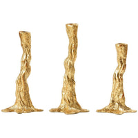 Villa & House Branch 3-Piece Set Candlesticks, Gold