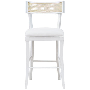 Worlds Away Klismos Counter Stool with Cane Detail