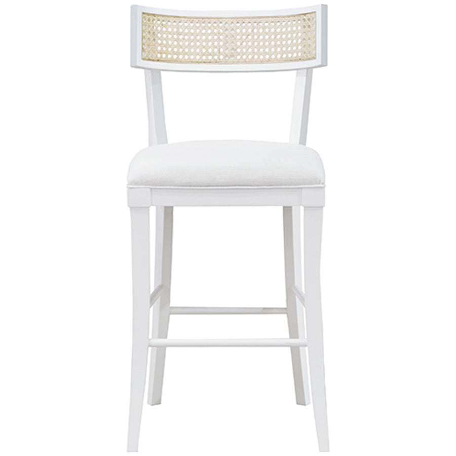 Worlds Away Klismos Counter Stool with Cane Detail