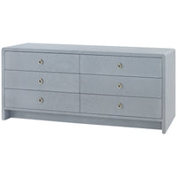 Villa & House Bryant Linen Extra Wide Large 6-Drawer Dresser