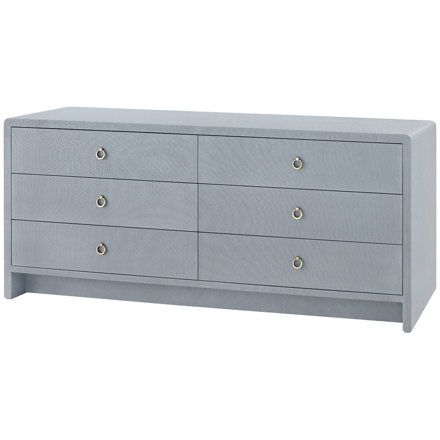 Villa & House Bryant Linen Extra Wide Large 6-Drawer Dresser