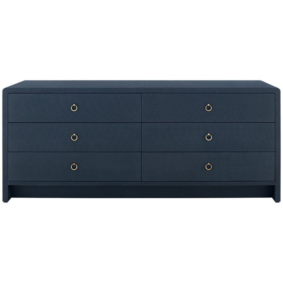 Villa & House Bryant Linen Extra Wide Large 6-Drawer Dresser