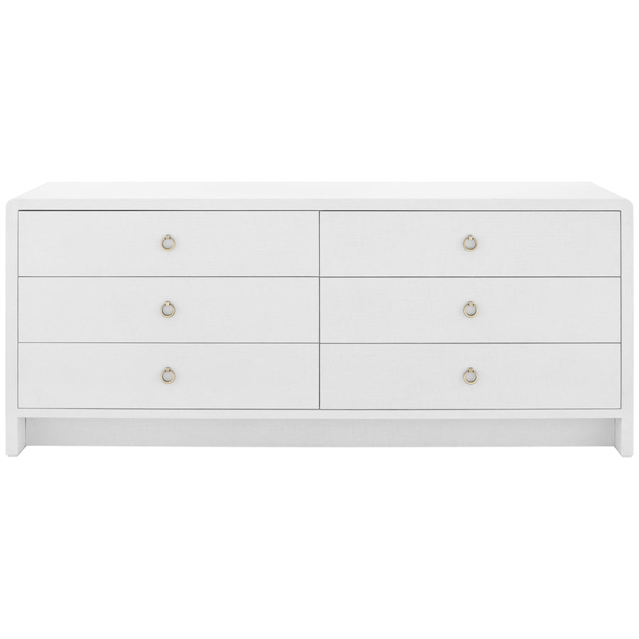 Villa & House Bryant Linen Extra Wide Large 6-Drawer Dresser