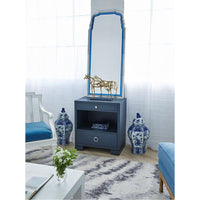 Villa & House Frances 2-Drawer Side Table - Navy Blue