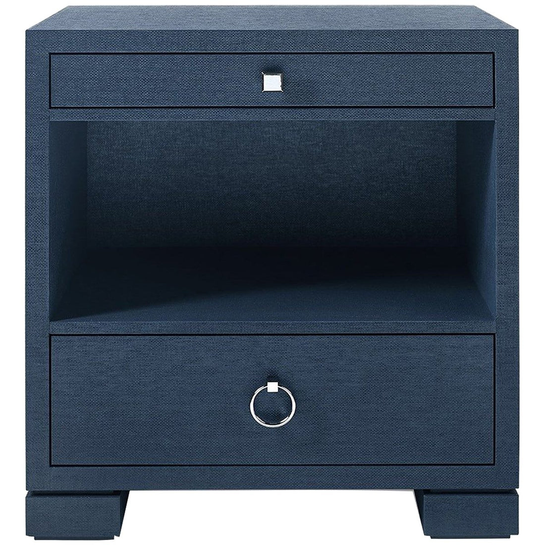 Villa & House Frances 2-Drawer Side Table - Navy Blue