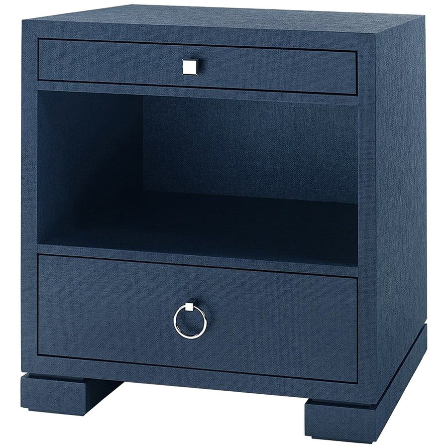 Villa & House Frances 2-Drawer Side Table - Navy Blue