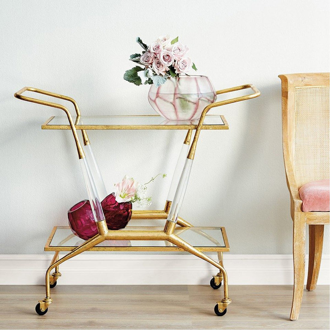 Villa & House Jepson Bar Cart - Gold