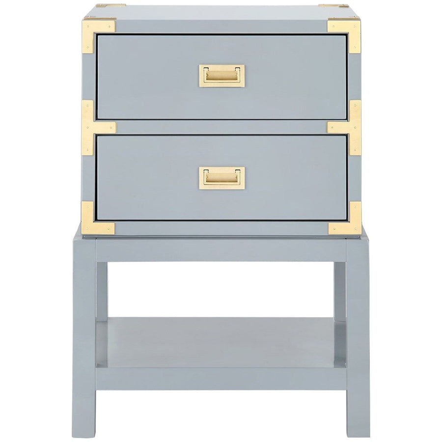 Villa & House Tansu 2-Drawer Side Table - Gray