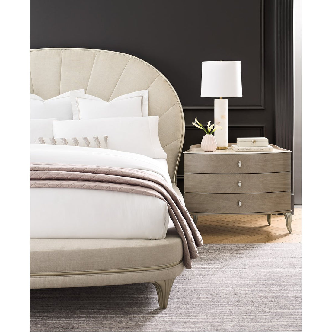 Caracole Lillian Upholstered Lillian Bed