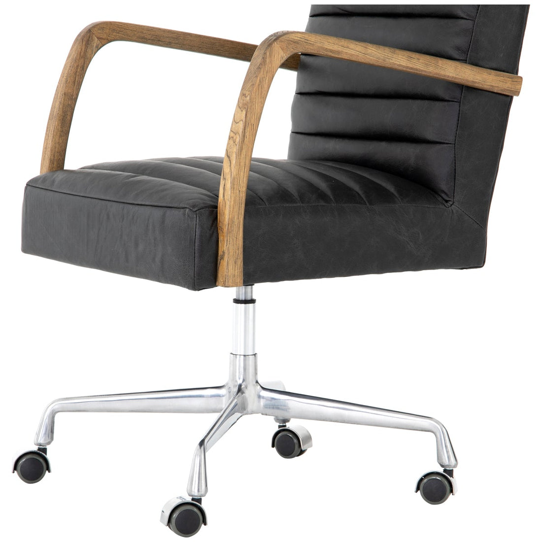 Four Hands Abbott Bryson Channeled Desk Chair - Smoke