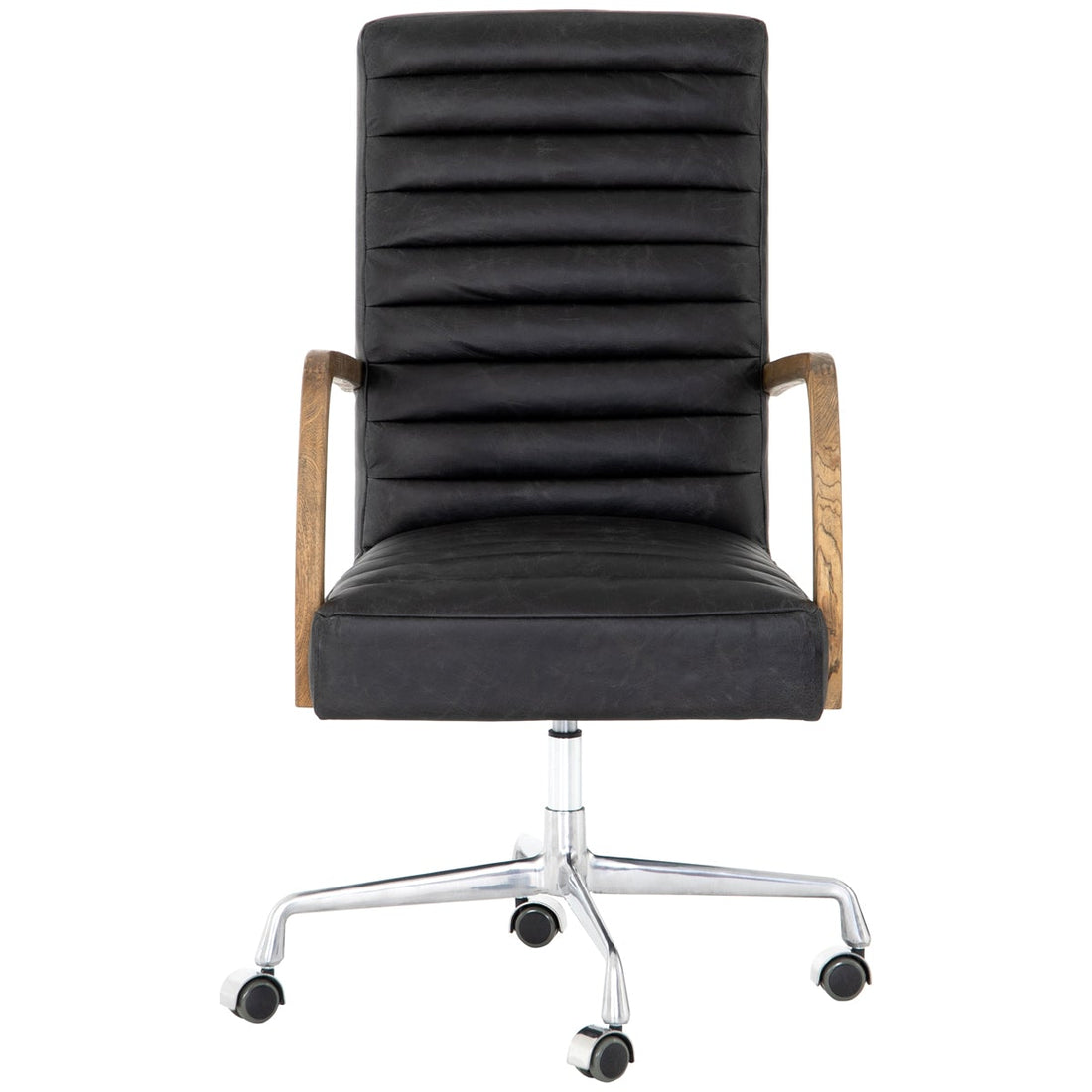 Four Hands Abbott Bryson Channeled Desk Chair - Smoke