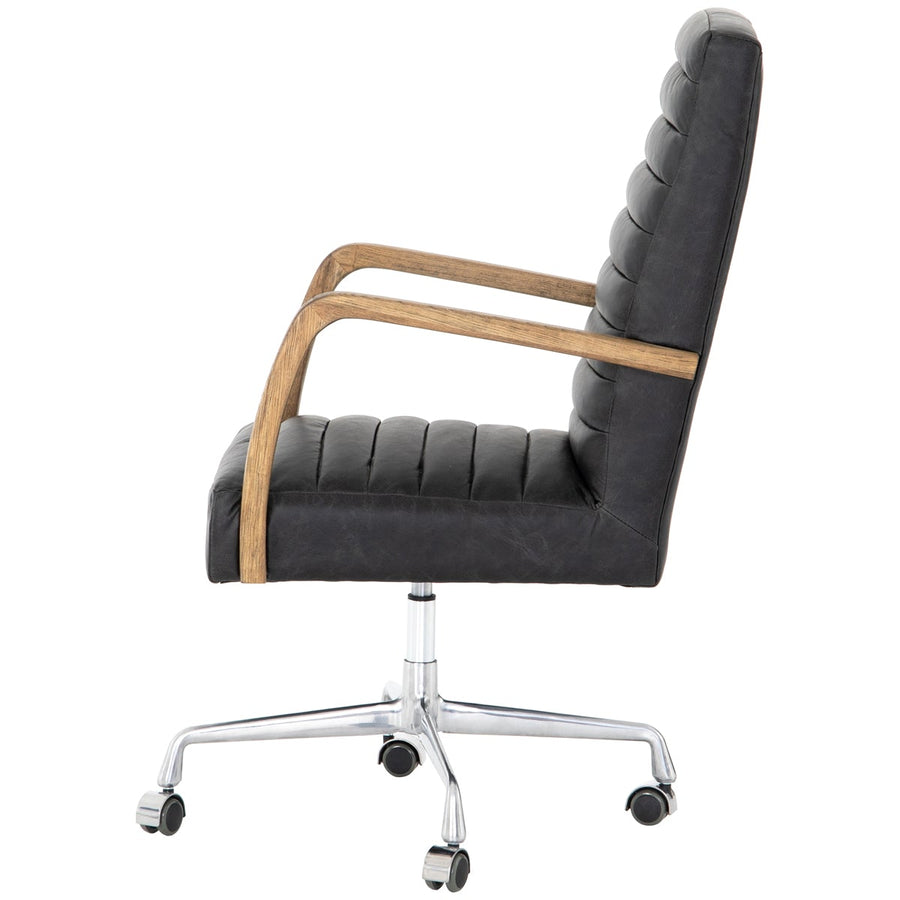 Four Hands Abbott Bryson Channeled Desk Chair - Smoke