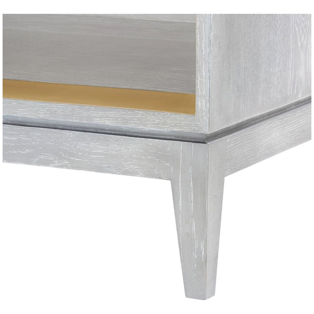 Villa & House Cameron 1-Drawer Gray Side Table with Owen Pull