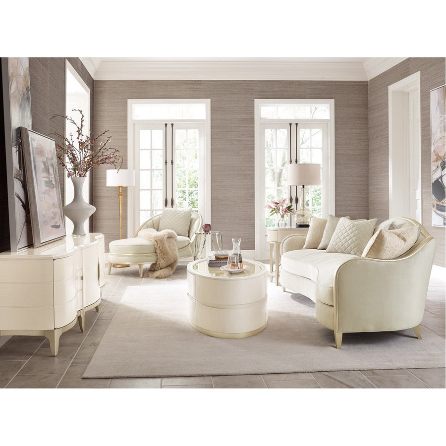 Caracole Adela Blush Taupe Chaise