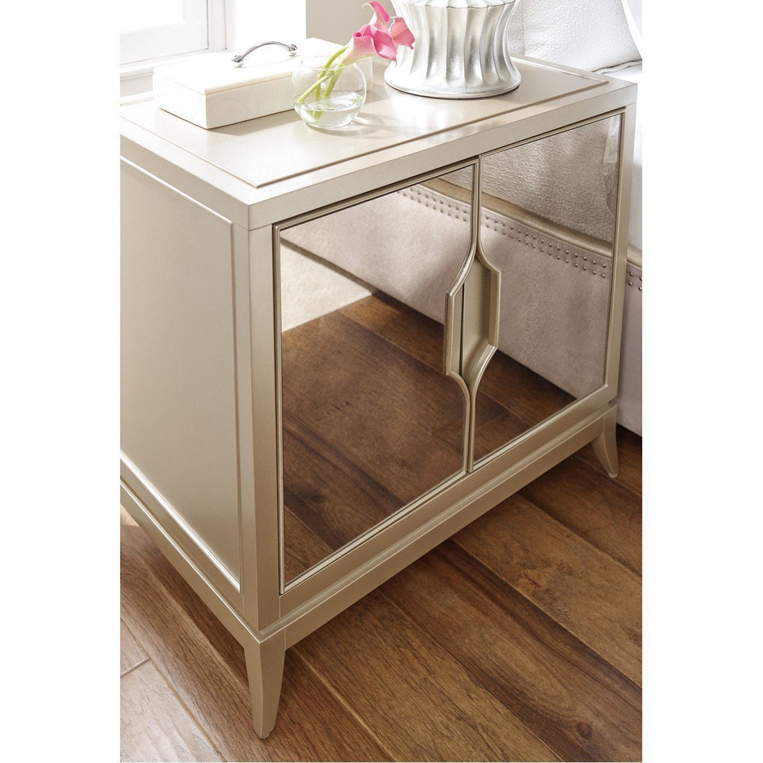 Caracole Adela Blush Taupe Nightstand