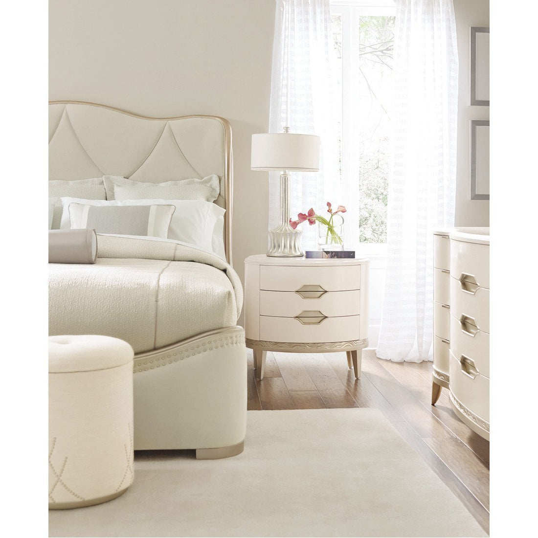 Caracole Adela Bed - Blush Taupe