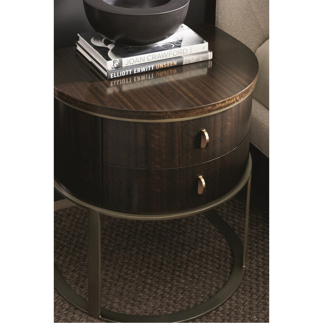 Caracole Modern Streamline Moderne Nightstand