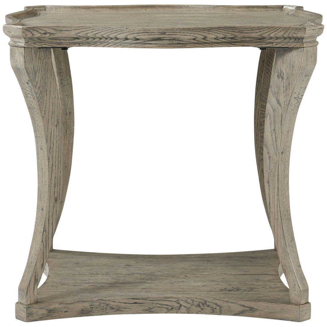 Theodore Alexander Ennis Serpentine Side Table - Grey Echo Oak