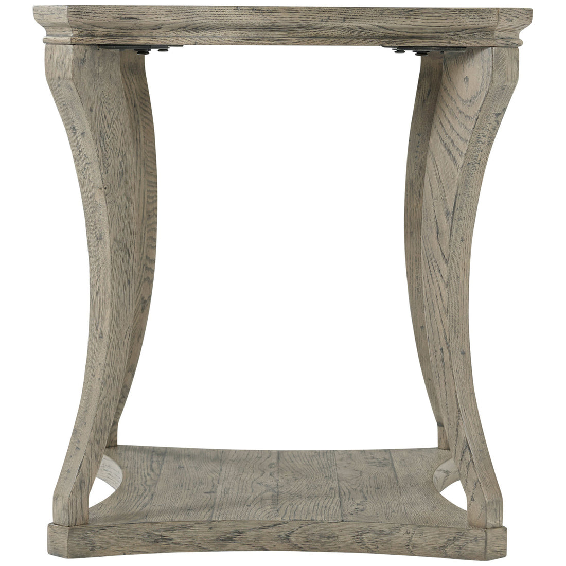 Theodore Alexander Ennis Serpentine Side Table - Grey Echo Oak