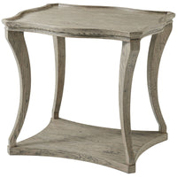 Theodore Alexander Ennis Serpentine Side Table - Grey Echo Oak