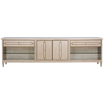 Vanguard Furniture Solene 2-Door with Turned Leg Brass Cabinet