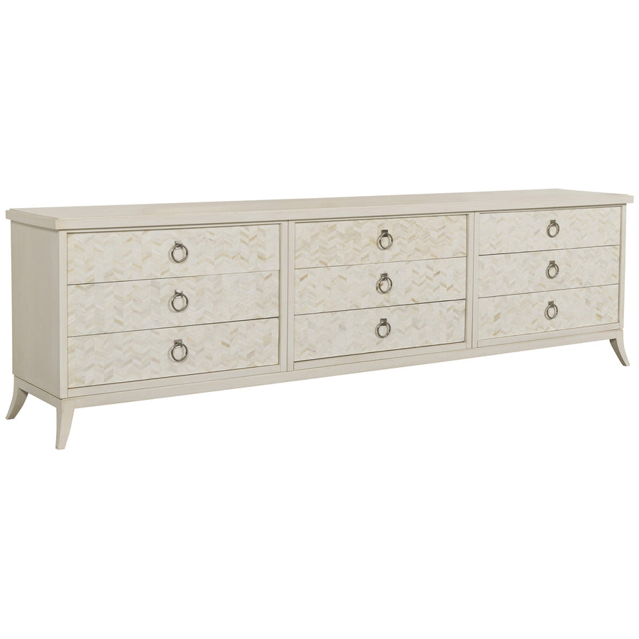 Vanguard Furniture Solene Lifestyle 9-Drawer with Saber Leg Cabinet