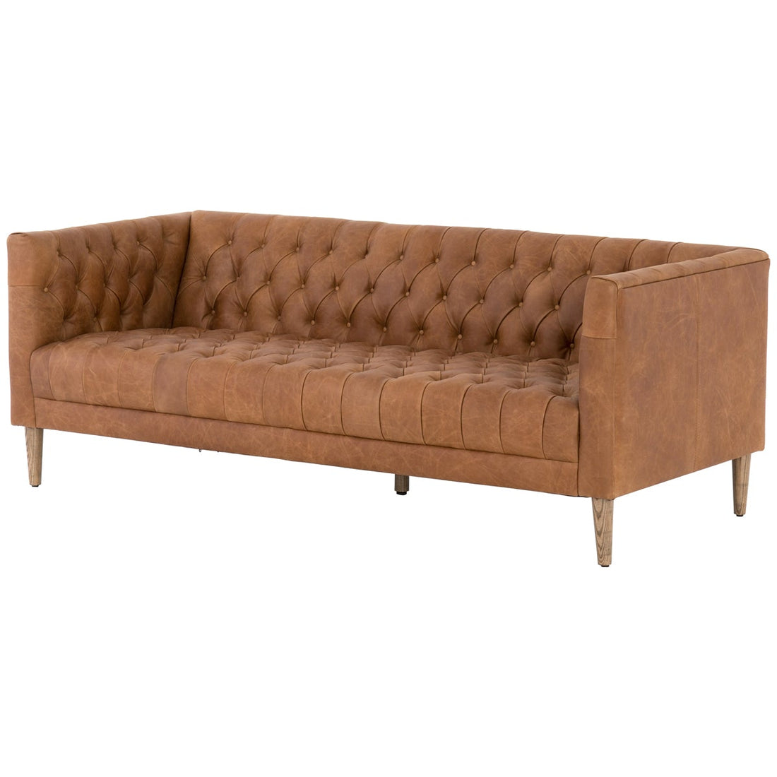 Four Hands Carnegie Williams 75-Inch Leather Sofa