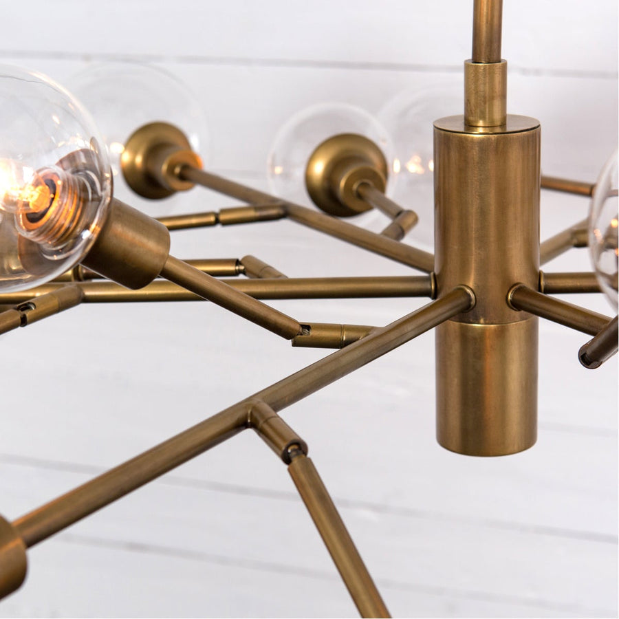 Four Hands Carnegie Pellman Chandelier - Matte Brass