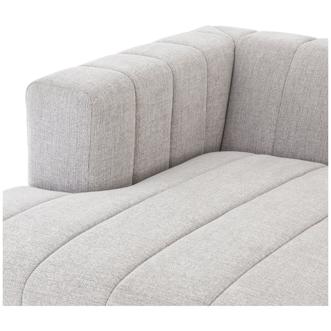 Four Hands Grayson Langham Channeled 3-Piece Sandstone Sectional with Ottoman