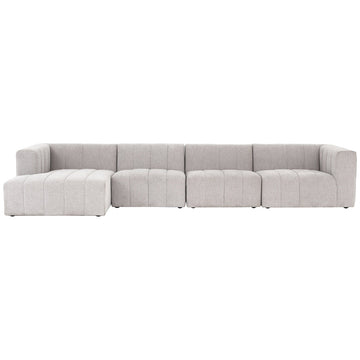 Four Hands Grayson Langham Channeled 4-Piece Sectional - Sandstone