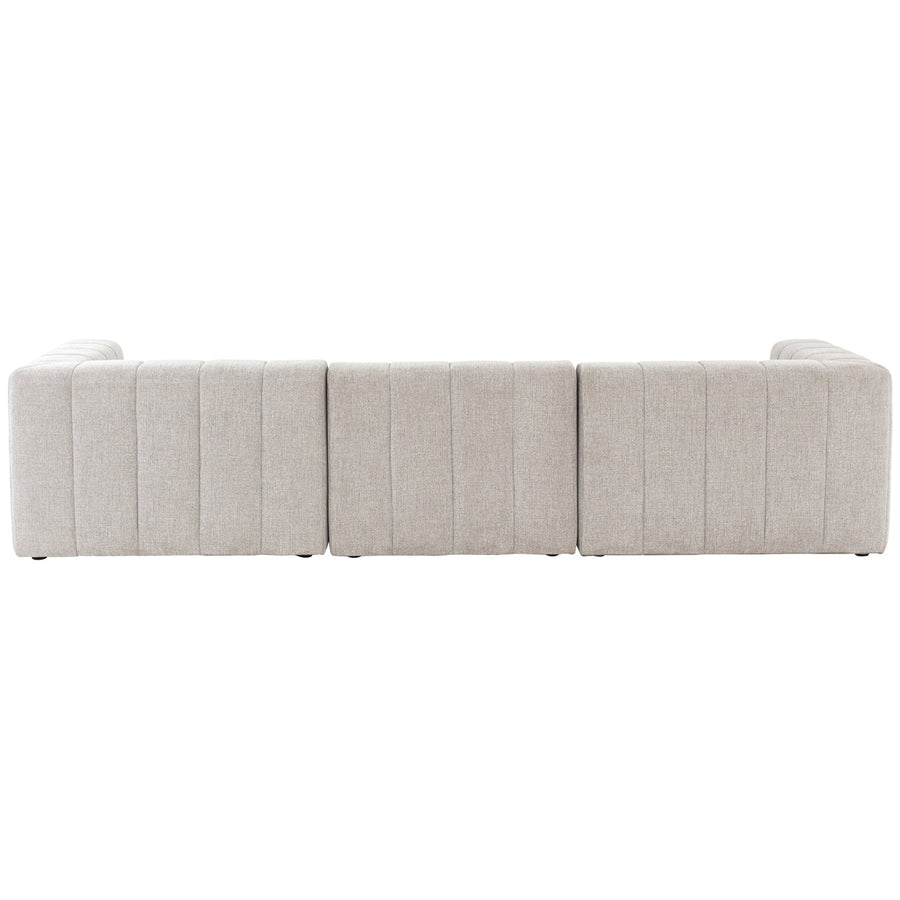 Four Hands Grayson Langham Channeled 3-Piece Sectional - Sandstone