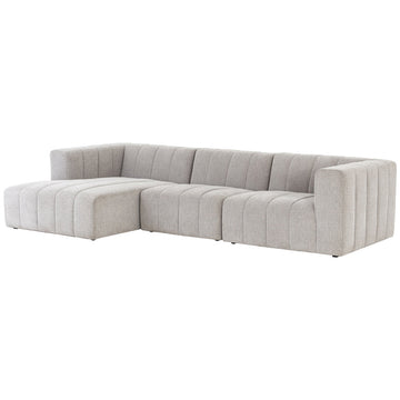 Four Hands Grayson Langham Channeled 3-Piece Sectional - Sandstone