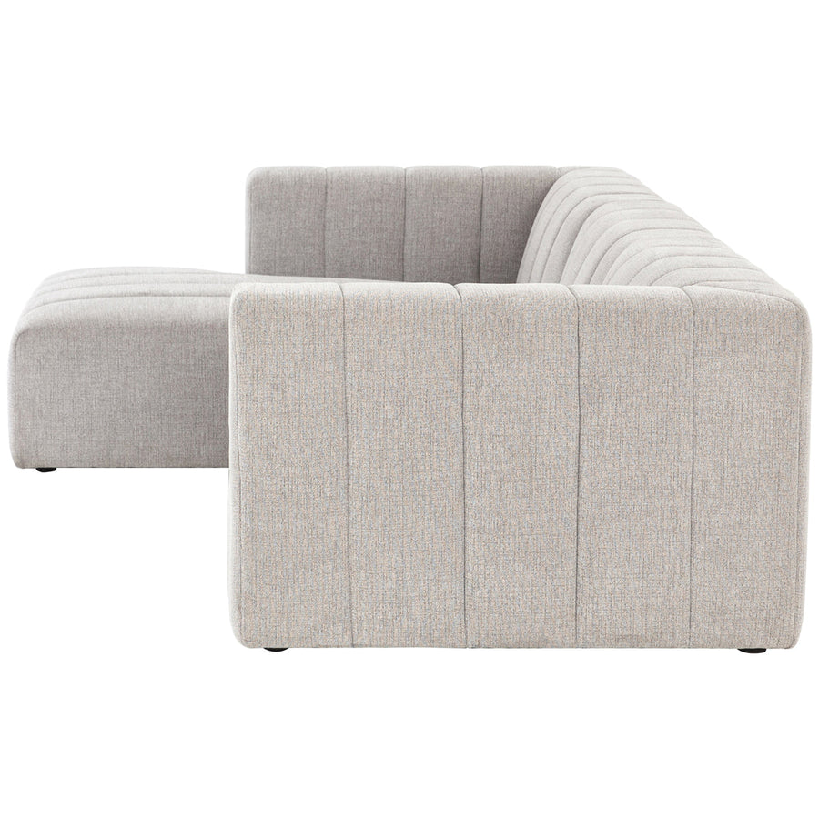 Four Hands Grayson Langham Channeled 3-Piece Sectional - Sandstone