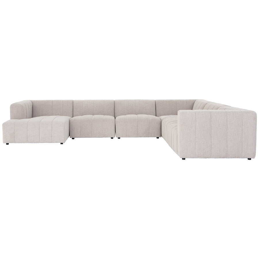 Four Hands Grayson Langham Channeled 6-Piece Sectional - Sandstone