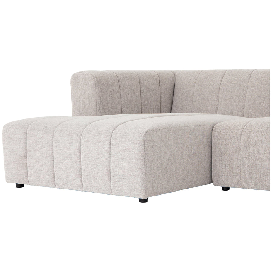 Four Hands Grayson Langham Channeled 5-Piece Sectional - Sandstone