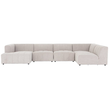 Four Hands Grayson Langham Channeled 5-Piece Sectional - Sandstone