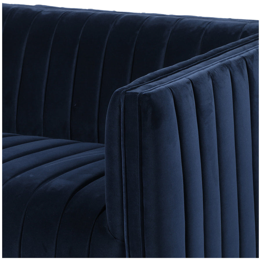 Four Hands Grayson Augustine 97-Inch Sofa - Sapphire Navy