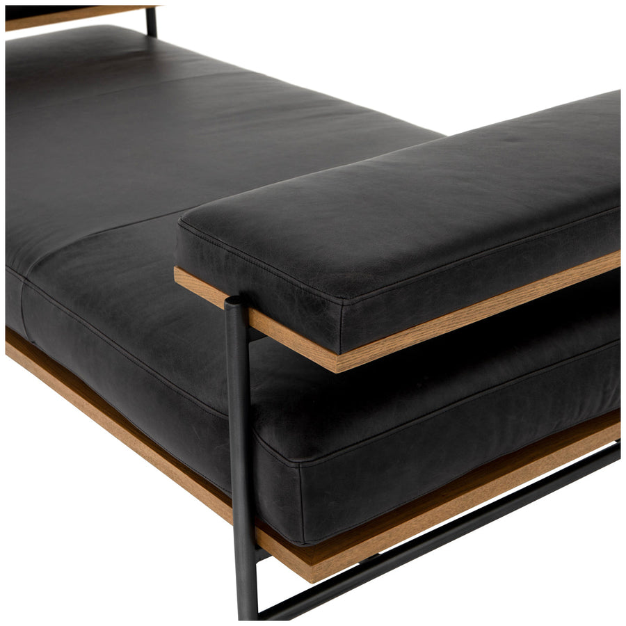 Four Hands Grayson Kennon Chaise - Sonoma Black