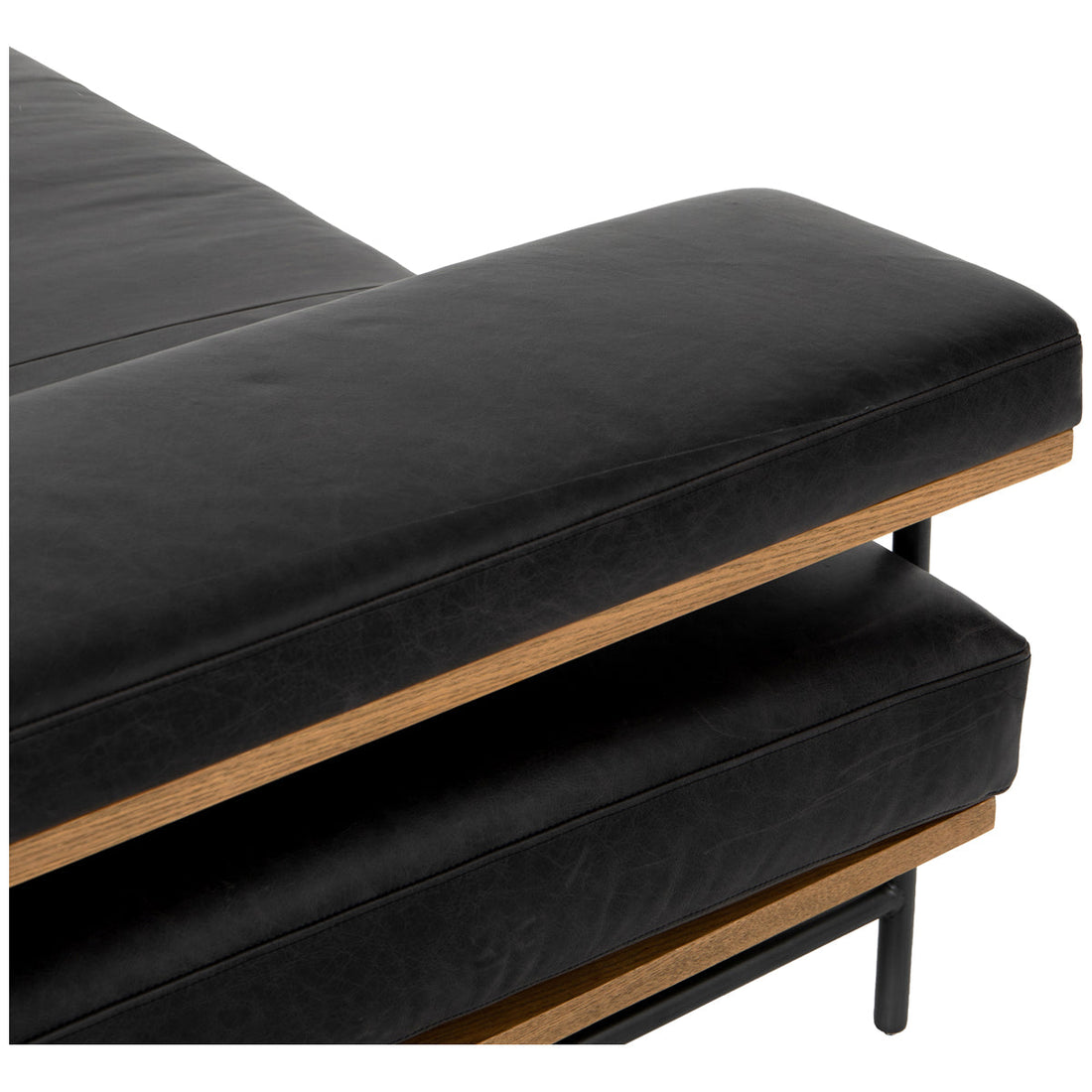 Four Hands Grayson Kennon Chaise - Sonoma Black