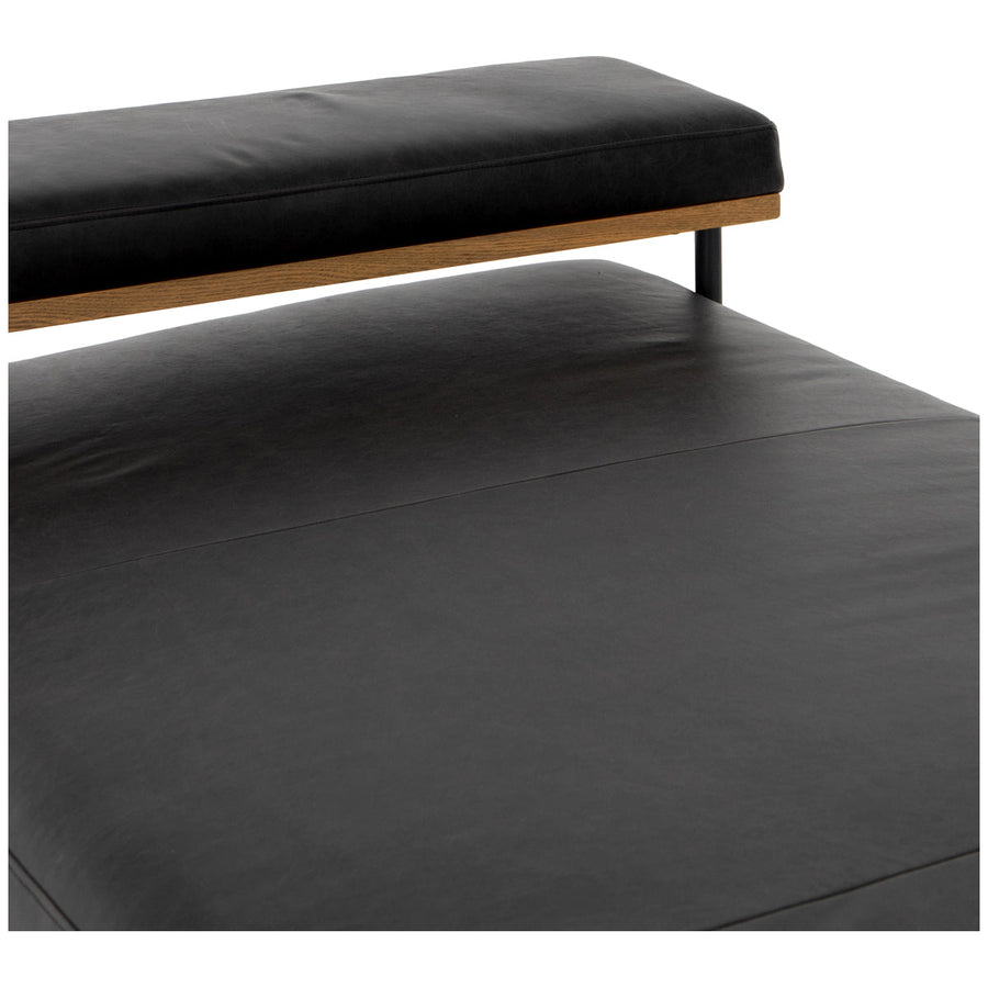 Four Hands Grayson Kennon Chaise - Sonoma Black